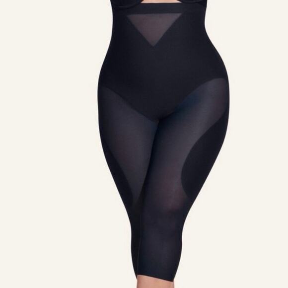 Honeylove 2X-Large Sculptwave Capris Adjustable Straps Shapewear Boning Black - Picture 1 of 12